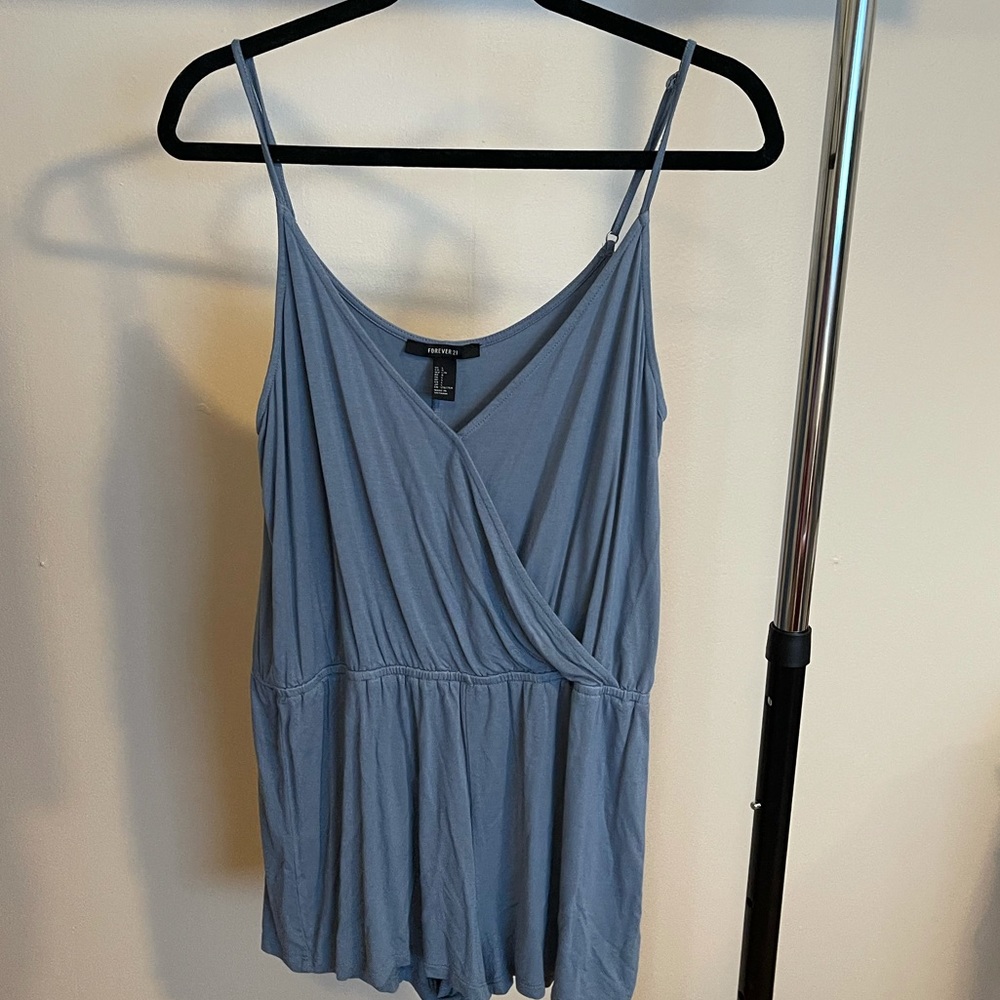 Forever 21 light blue romper - women’s L